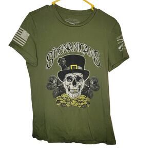 Grunt Style Olive Green Shenanigans T-Shirt - 2XL